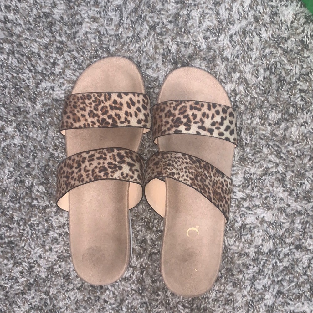 Cheetah print sandals!